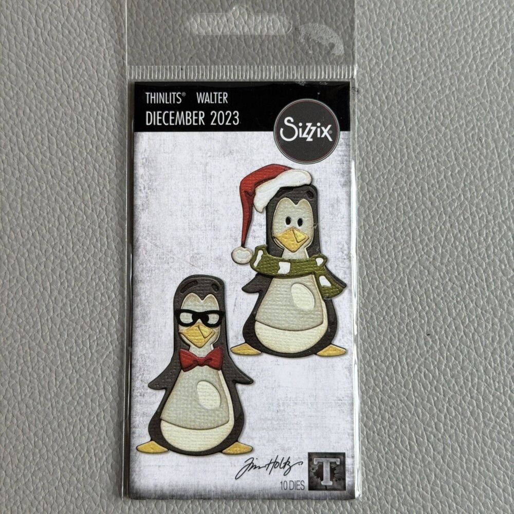 Tim Holtz Diecember 2023 Walter Penguin #666505 Sizzix Limited Edition winter